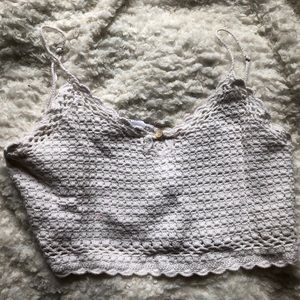 Crotchet cropped top from PacSun